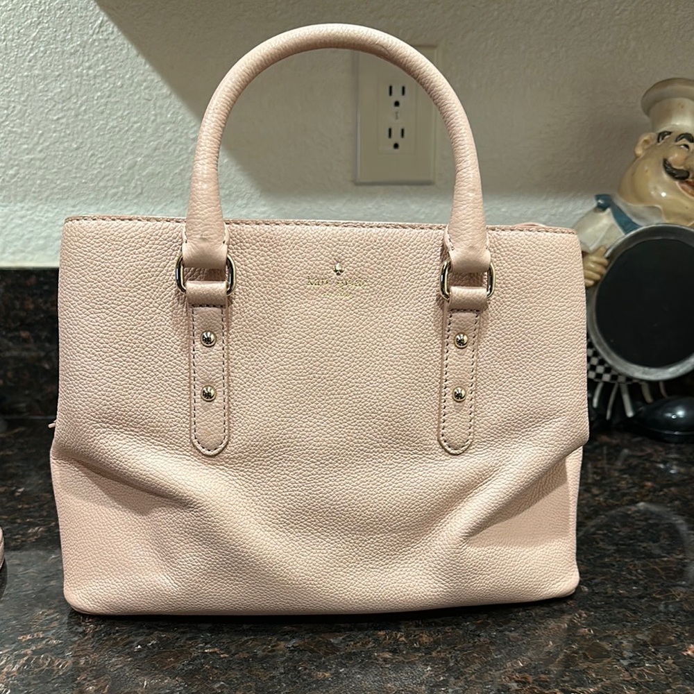 Kate Spade Pink Satchel with Silver Hardware